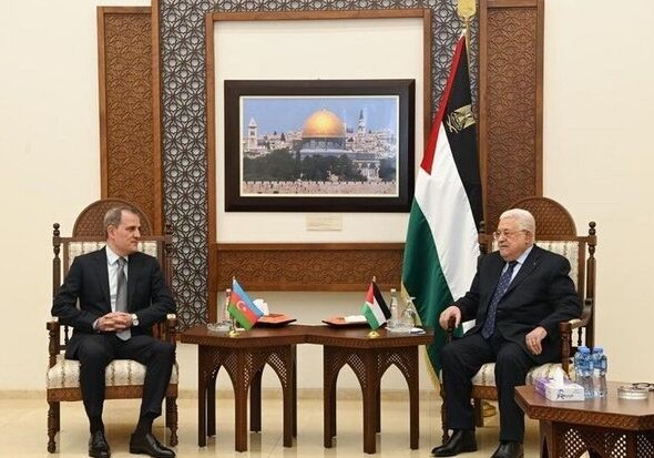 Глава МИД Азербайджана встретился с президентом Палестины (Фото-Видео)