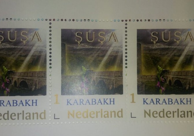 Нидерланды выпустили почтовые марки, посвященные Шуше (Фото)
