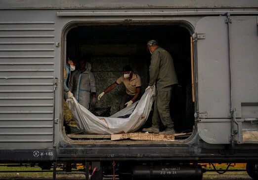 Россия и Украина провели очередной обмен телами погибших военных