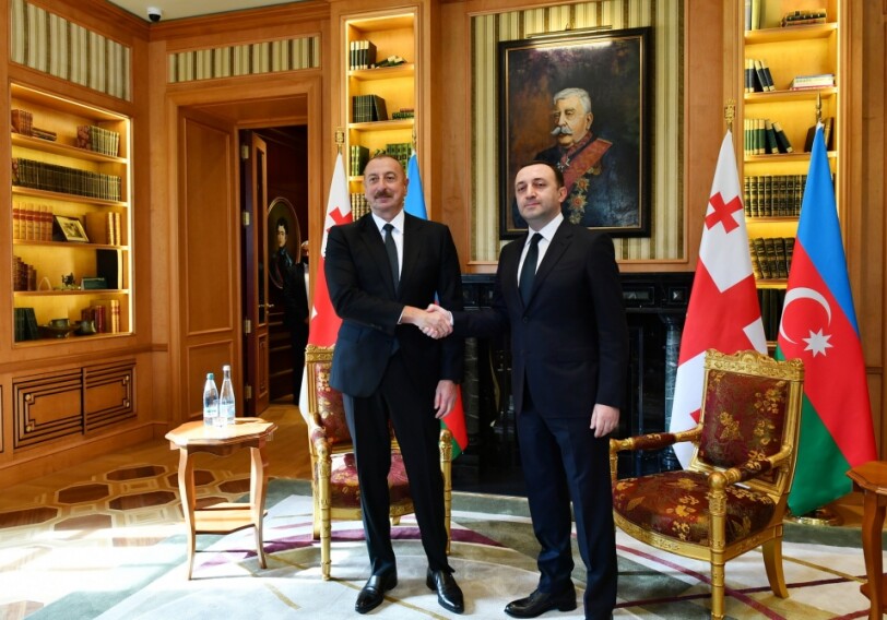 Президент Ильхам Алиев встретился с премьер-министром Грузии (Фото)