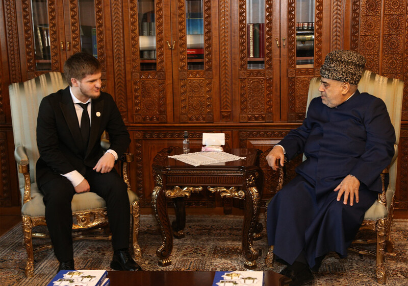 Аллахшукюр Пашазаде встретился в Баку с сыном Рамзана Кадырова (Фото)