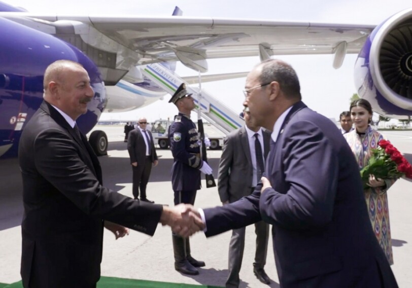 Ильхам Алиев прибыл с государственным визитом в Узбекистан (Фото-Видео-Добавлено)