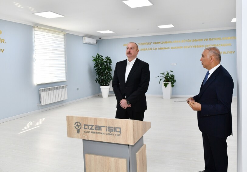 Ильхам Алиев открыл Центр инновационных технологий Шушинских электрических сетей (Фото)