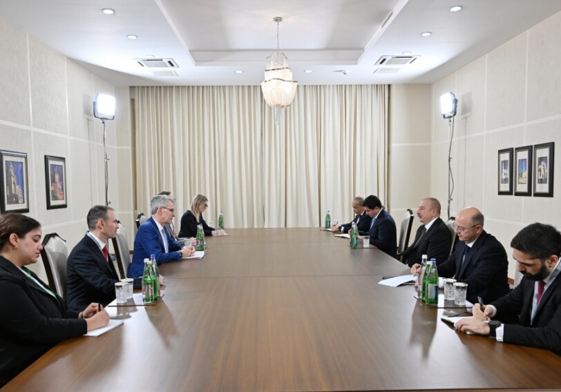 Ильхам Алиев принял помощника госсекретаря США по энергоресурсам (Фото)