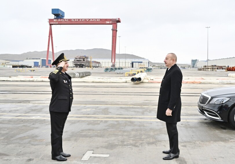 Ильхам Алиев принял участие в церемонии сдачи в эксплуатацию танкера нового поколения (Фото-Видео-Обновлено)