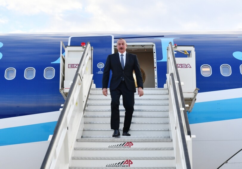 Президент Азербайджана прибыл с визитом в Италию (Фото)