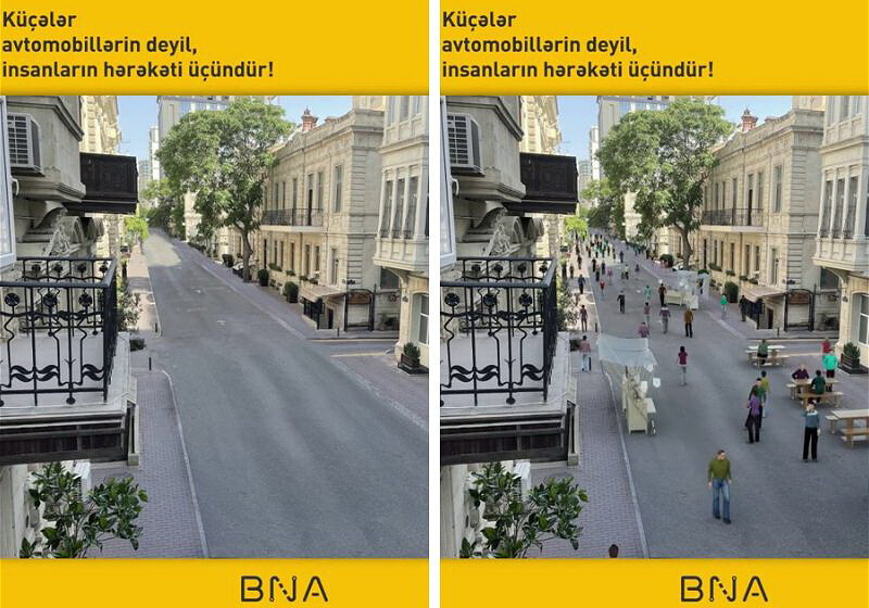 Улица Ислама Сафарли будет преобразована в пешеходную зону (Видео)