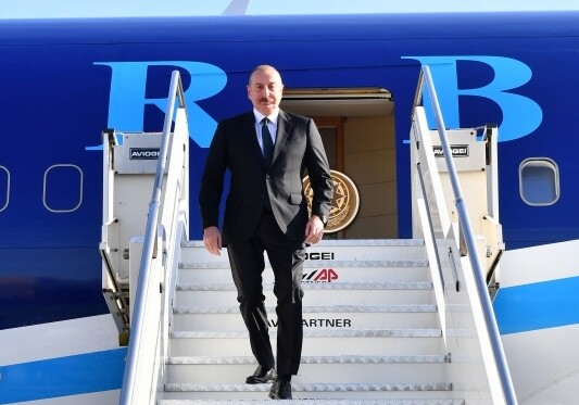 Президент Ильхам Алиев прибыл в Албанию (Фото)