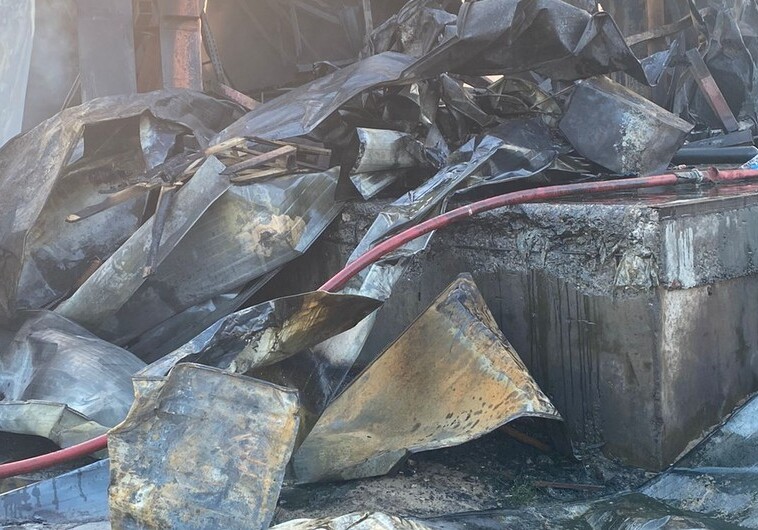 Пожар в «Промпарке Азерсун» потушен  (Фото)