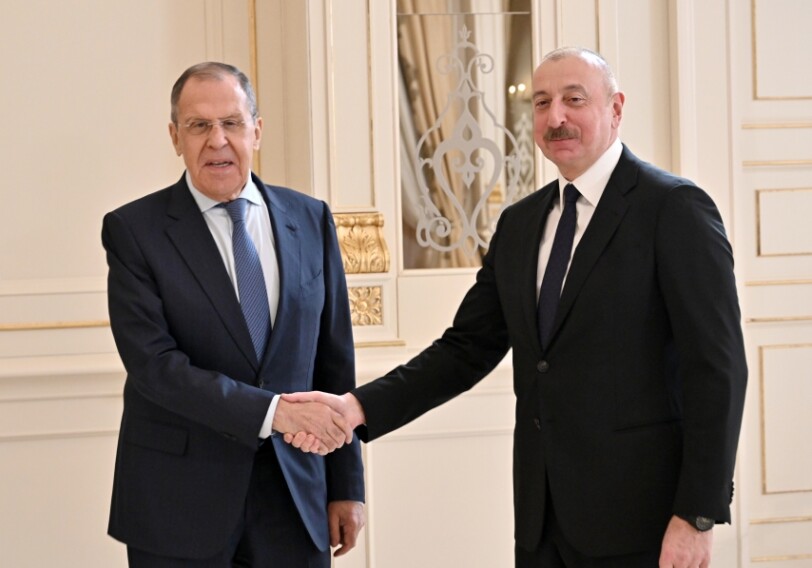 Президент Азербайджана принял главу МИД России (Фото-Обновлено)