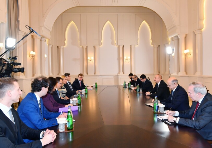 Президент Азербайджана принял делегацию Евросоюза (Фото)