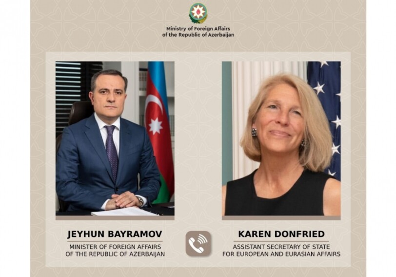 Джейхун Байрамов обсудил с помощником госсекретаря США ситуацию на дороге Лачин – Ханкенди