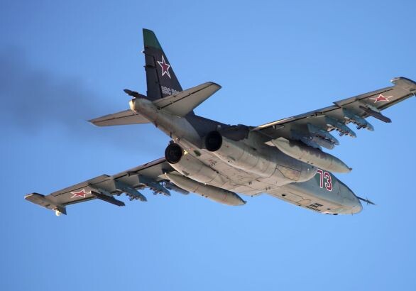 В Украине сбит российский штурмовик Су-25