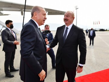 Президент Турции прибыл с визитом в Азербайджан (Фото-Видео)