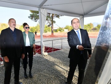 Президент Ильхам Алиев и первая леди Мехрибан Алиева побывали в Зангиланском районе (Фото)