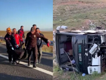 В Турции автобус со студентами попал в аварию, есть погибшие и пострадавшие (Фото-Видео)