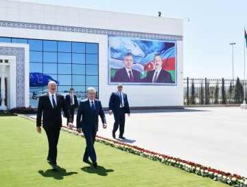 Завершился визит Президента Азербайджана в Узбекистан (Фото)