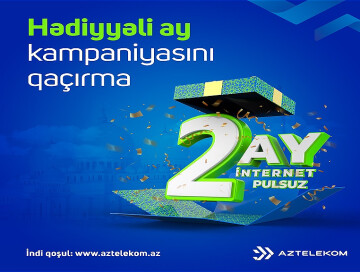Aztelekom и Baktelecom начали кампанию Hədiyyəli ay