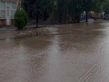 Непогода в Гяндже: город подтопило после сильных дождей