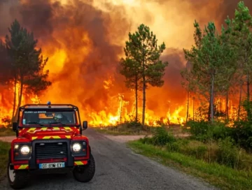 Европу захлестнула волна лесных пожаров (Фото)