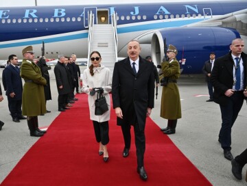 Ильхам Алиев прибыл с официальным визитом в Венгрию (Фото)