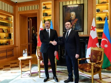 Президент Ильхам Алиев встретился с премьер-министром Грузии (Фото)