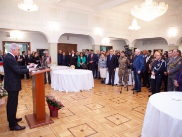 В посольстве Азербайджана в России отметили День Победы (Фото)