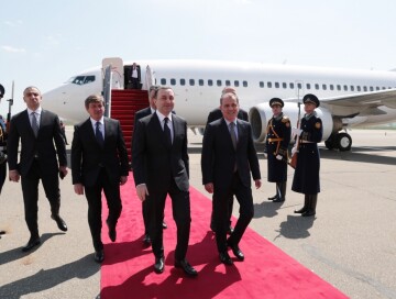 Премьер-министр Грузии прибыл с рабочим визитом в Азербайджан (Фото)