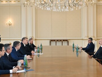 Президент Азербайджана принял астраханского губернатора (Фото)