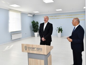 Ильхам Алиев открыл Центр инновационных технологий Шушинских электрических сетей (Фото)