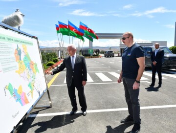 Ильхам Алиев открыл 330-киловольтную узловую подстанцию «Джебраил» (Фото)
