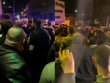 Акция в Баку: Жители протестуют против ночного клуба у кладбища шехидов (Видео)