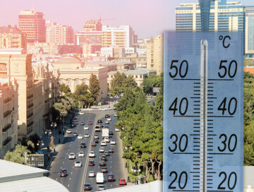 Завтра в Баку столбики термометров поднимутся до 33 градусов