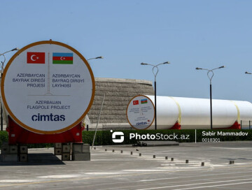 Самый высокий в мире флагшток доставлен в Азербайджан (Фото)