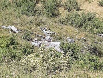 В Ходжавенде обнаружены остатки вертолета «Ми-8» ВС Армении
