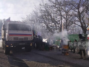 Сегодня по дороге Ханкенди-Лачин проехали 24 автомобиля миротворцев
