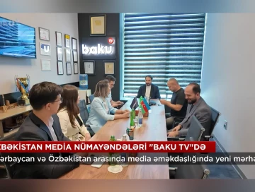 Делегация OʻzMTRK приняла участие в учебной программе на Baku TV