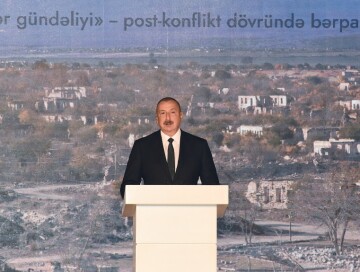 Ильхам Алиев: «На освобожденной от оккупации территории Карабаха и Восточного Зангезура будут построены 33 туннеля, 84 новых моста»