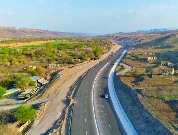 Ускоренно продолжается строительство автодороги Худаферин-Губадлы-Лачин (Фото-Видео)