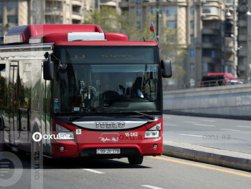 В Баку временно изменена схема движения автобусного маршрута