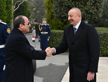 Состоялась церемония официальной встречи Президента Египта (Фото)