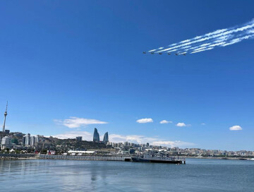 Первые полёты азербайджанских военных лётчиков на фестивале «TEKNOFEST Azerbaijan» (Фото)