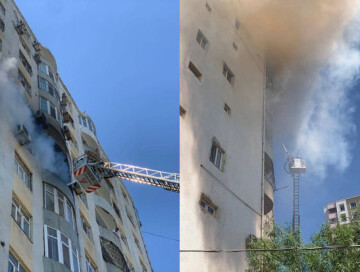 Пожар в Баку: эвакуированы 15 жителей, спасены 4 человека (Фото-Видео)