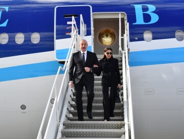 Президент Азербайджана Ильхам Алиев прибыл с официальным визитом в Литву