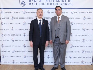 Ректор Китайского университета посетил Бакинскую высшую школу нефти SOCAR (Фото)